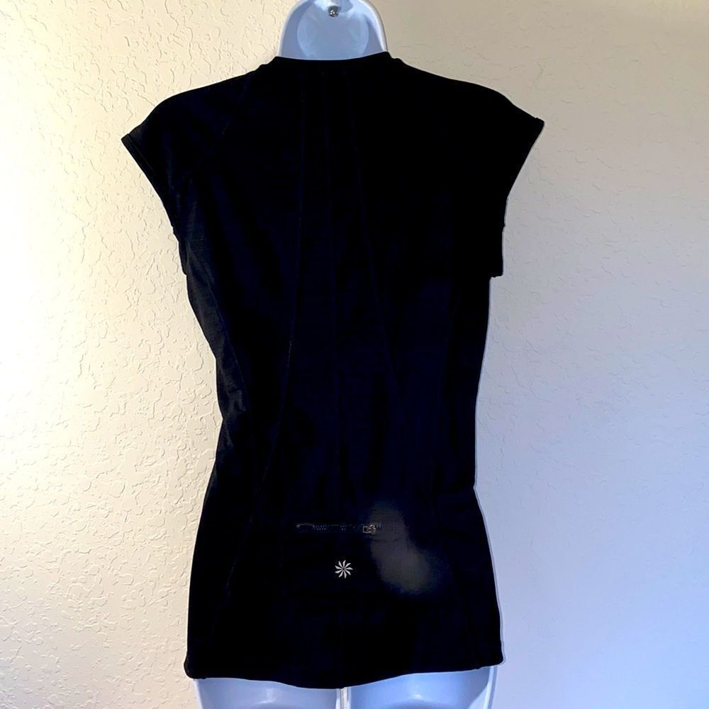 Athleta Black Sleeveless Quarter Zip Athletic Top - Picture 5 of 11